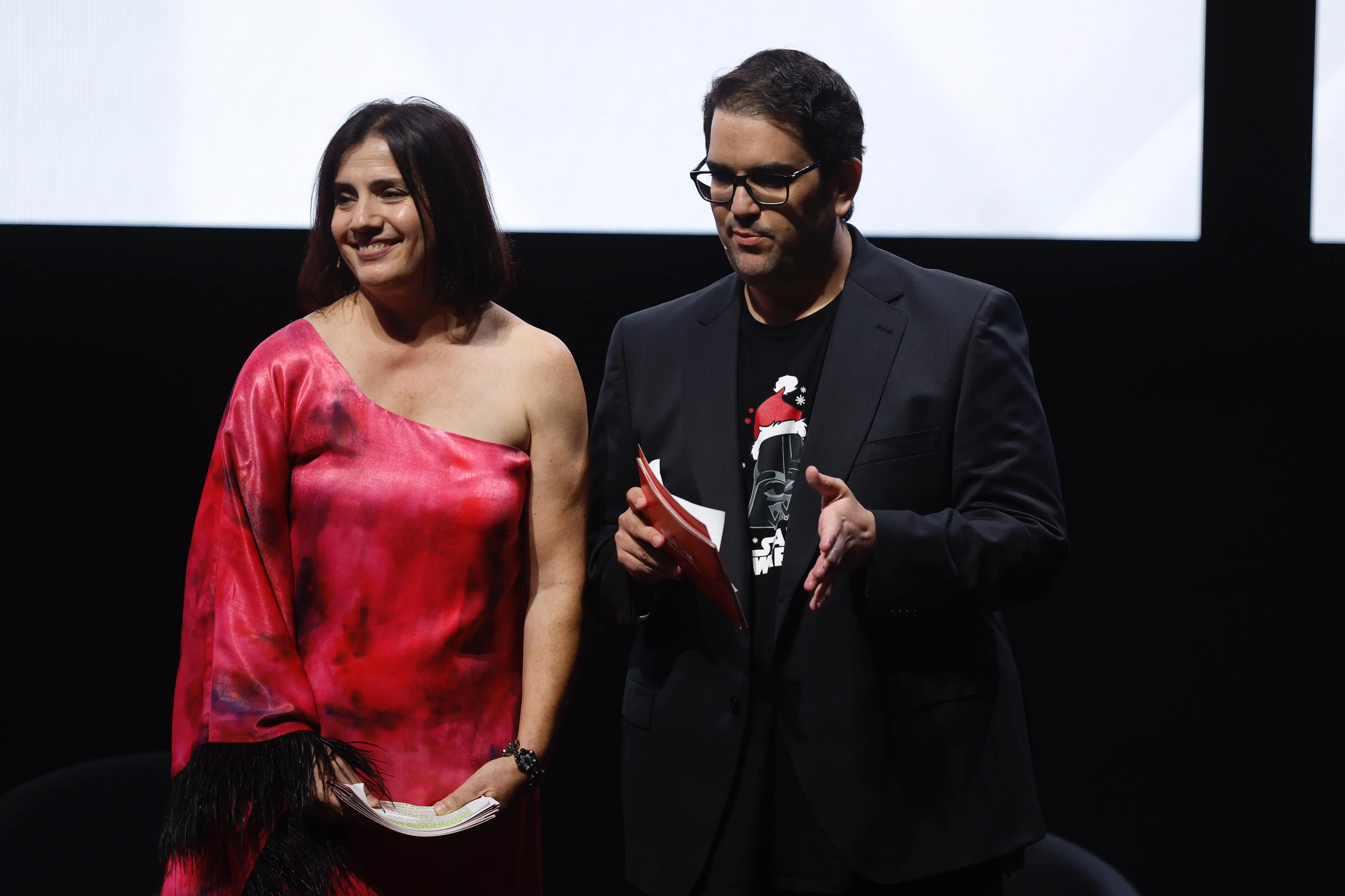 Ana Barreales y Alberto Gómez, redactores Jefe de SUR y presentadores de la Gala.