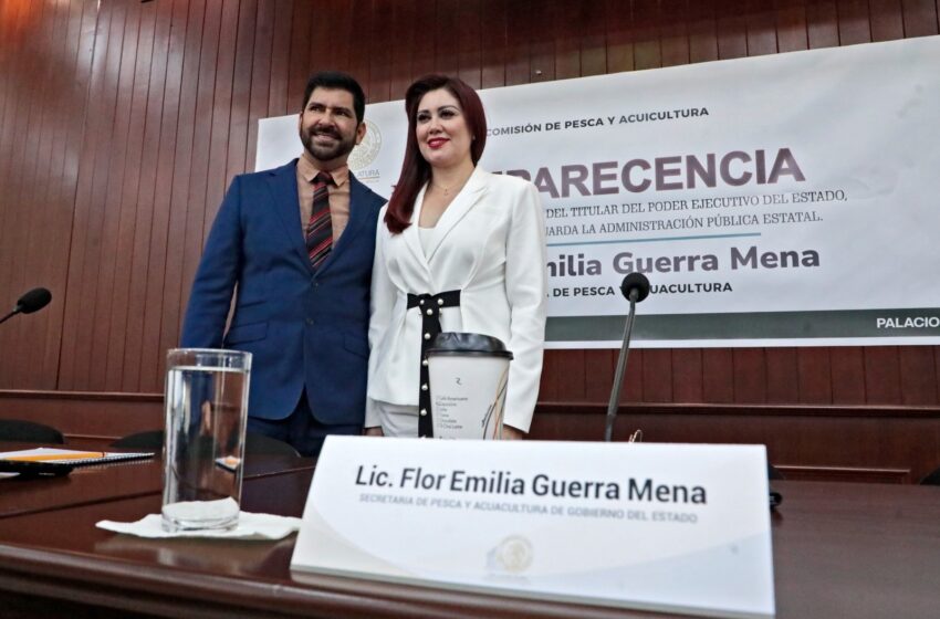  Comparece Flor Emilia como titular de Pesca y Acuacultura de Sinaloa