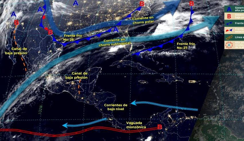  Lluvias intensas, descenso de temperatura y hasta 40 grados pronostican para regiones de México