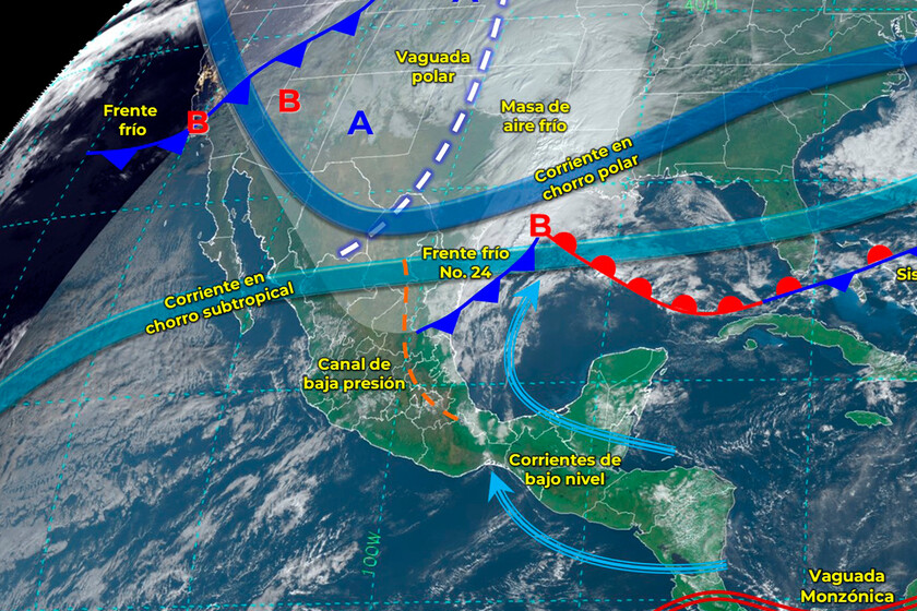  Dos frentes fríos, la cuarta tormenta invernal, nieve y hasta -15 °C le esperan a México en …