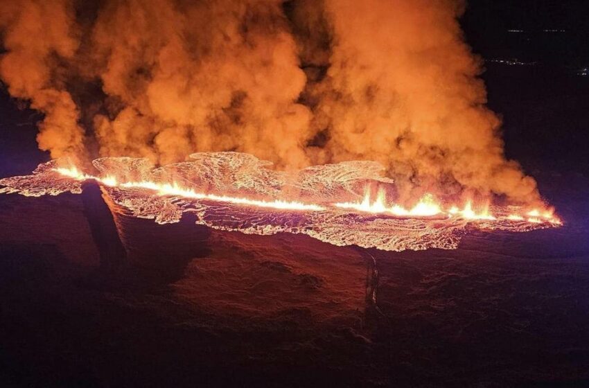  Una nueva erupción de un volcán en Islandia obliga a evacuar la localidad de Grindavík