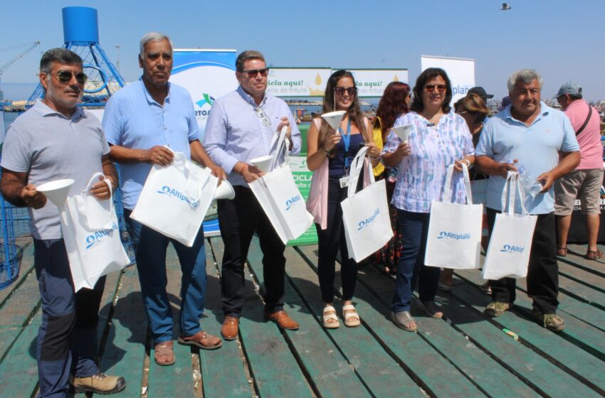  Empresa Portuaria Arica se suma al cuidado del medio ambiente reciclando aceite y residuos PET