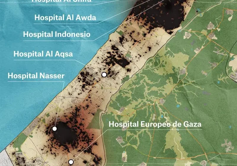  La población del sur de Gaza se queda sin opciones sanitarias con el hospital Nasser fuera de servicio