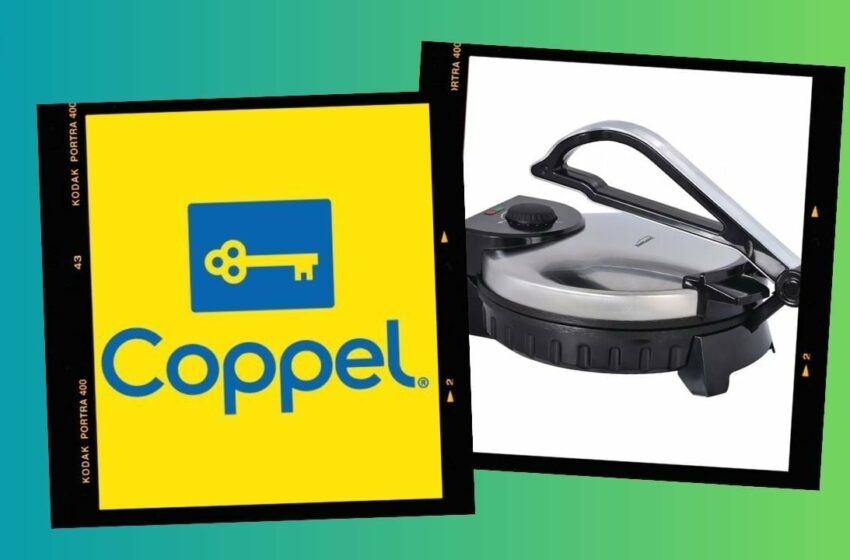  Coppel tiene en remate esta moderna máquina eléctrica para hacer tortillas en segundos