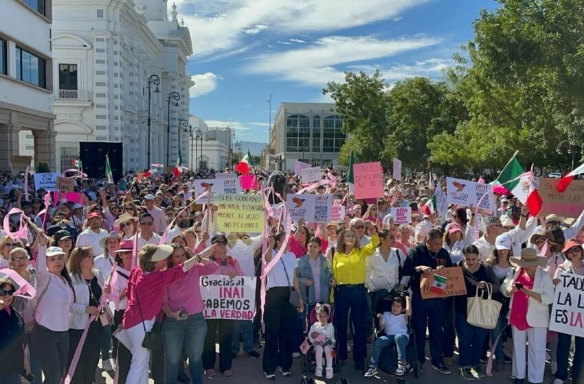  (FOTOS) Marchan más 5 mil personas en Sonora por la democracia – Radio Fórmula