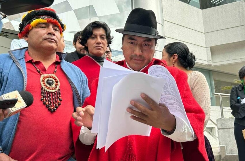  Iza pide a indígenas que se levanten: "Hay que sacar a la minería de nuestros territorios"
