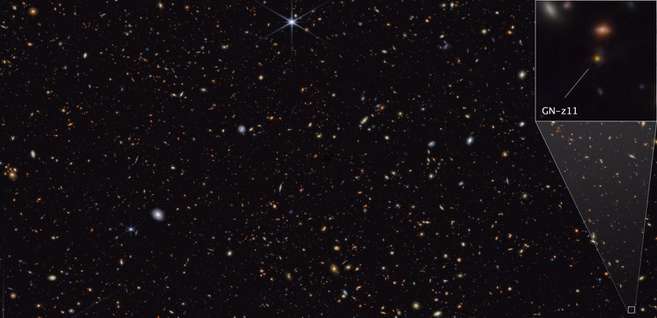  El Telescopio James Webb encontró el agujero negro más lejano registrado hasta ahora