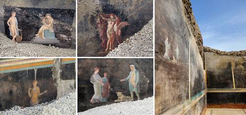  Descubren en Pompeya finos frescos inspirados en la guerra de Troya