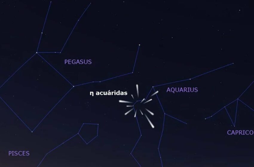  Buena observación este año para la lluvia de estrellas Eta acuáridas