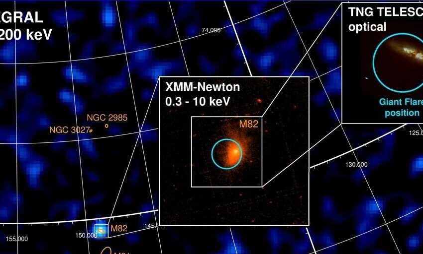  Observan, por primera vez, un ‘magnetar’ fuera de nuestra galaxia
