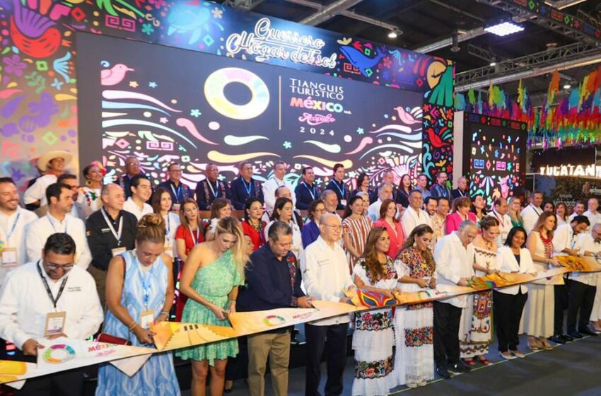  Inauguran Evelyn Salgado y Miguel Torruco Marqués la expo del Tianguis Turístico 2024