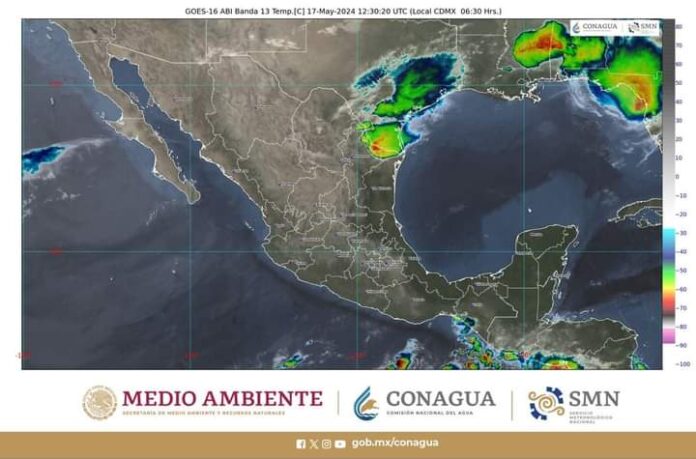  Lluvias fuertes en 8 estados y extremo calor en 13, con arriba de 45 grados