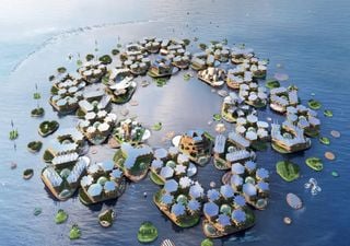 Construyen una gran ciudad flotante en Corea del Sur como solución al aumento del nivel del mar 