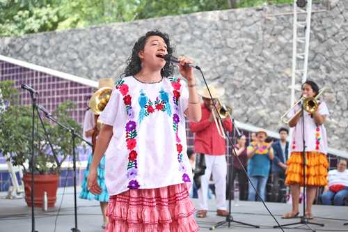  Banda Mixanteña  de Santa Cecilia puso a cientos a bailar en el Cenart