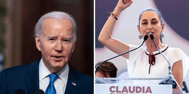  Claudia Sheinbaum recibe llamada de Joe Biden; buscarán fortalecer relación