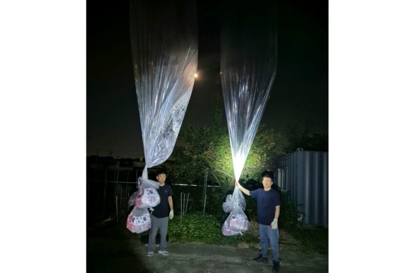  Corea del Norte reanuda lanzamientos de globos con basura, dice Corea del Sur