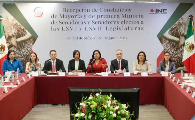  Recepción de constancias de mayoría y de primera minoría de las y los senadores electos …