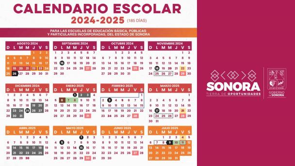  SEC Sonora confirma calendario escolar 2024-2025; estos serán los días festivos