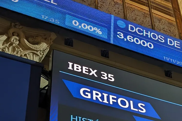  Grifols se dispara un 9,7% en el Ibex y un 21% en el Continuo