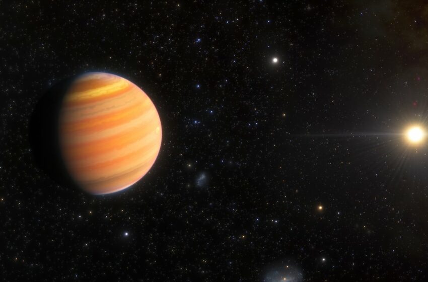  Telescopio de la NASA descubre un gigante planeta que tarda más de un siglo en orbitar su estrella