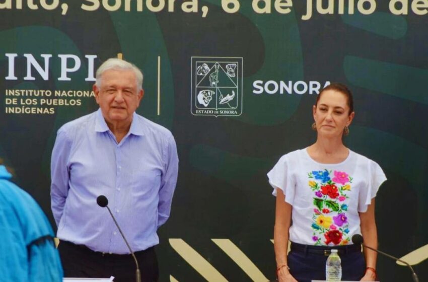  Supervisan AMLO y Claudia Sheinbaum avances del Plan de Justicia Seri en Sonora