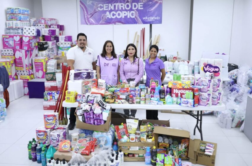  Recaba DIF Tamaulipas más de 28 toneladas de víveres; continúa entrega de apoyos a …