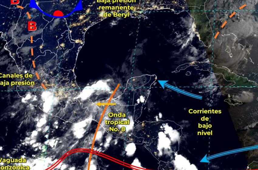  Onda tropical N° 8 recorrerá el sur del país – El Momento Yucatán