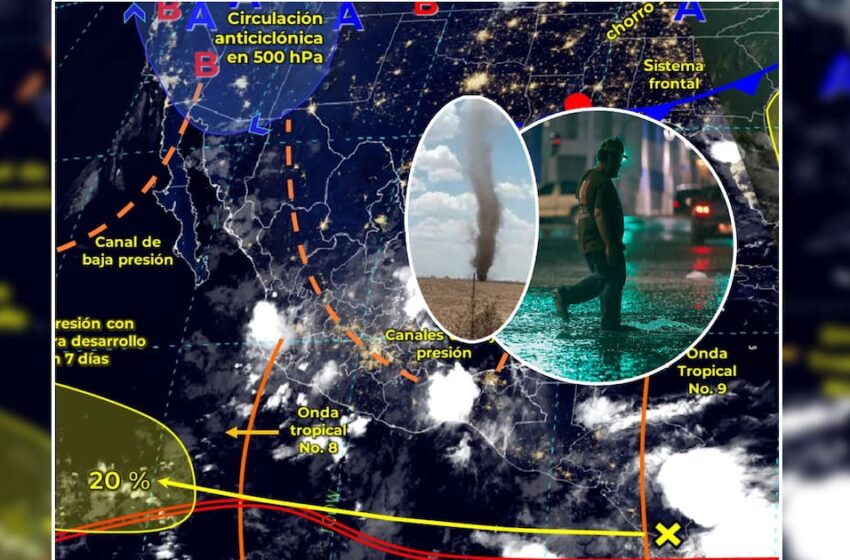  Azotarán lluvias en México por onda tropical; prevén torbellinos al Norte – El Imparcial