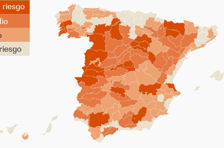  Mapa | ¿Qué municipios están en alerta por calor? Riesgo alto o medio para la salud en …