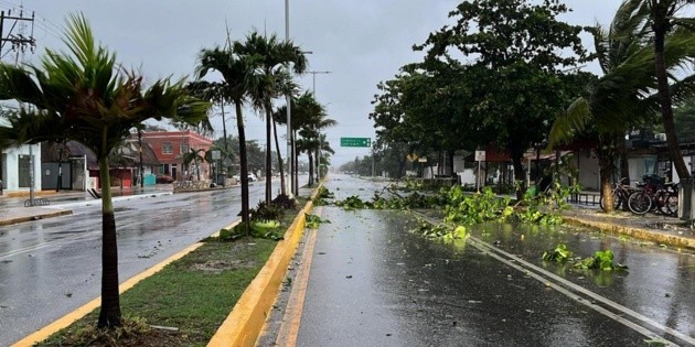  Reportan saldo blanco de forma preliminar en Tulum por huracán "Beryl"