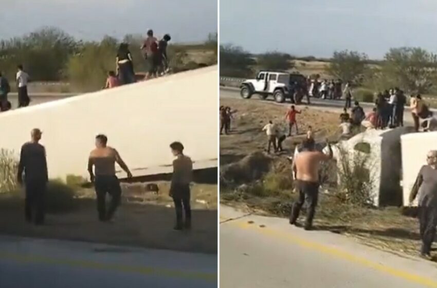  Fatal accidente en Sonora: Volcadura de tráiler con migrantes deja 3 muertos – TV Azteca