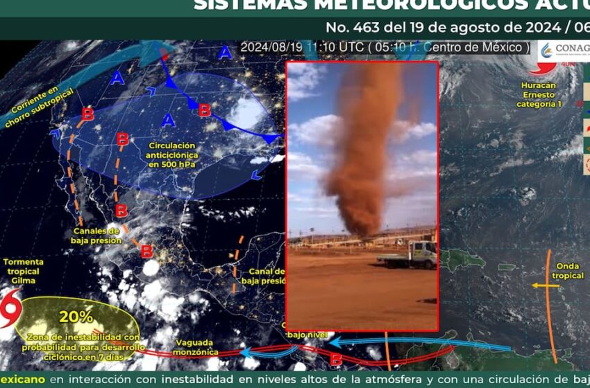  Pronostican torbellinos y trombas marinas en Sonora y otros estados del Norte – El Imparcial