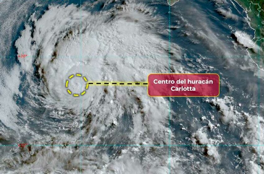  Carlotta se intensifica a huracán categoría 1; dónde está y qué estados afectará – UnoTV