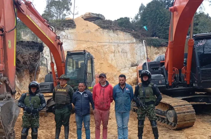  Golpe a la minería ilegal: le pusieron fin a yacimiento en La Calera que extraía material de arrastre