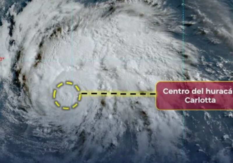  Huracán Carlotta en categoría 1 se aleja de costas mexicanas – meganoticias