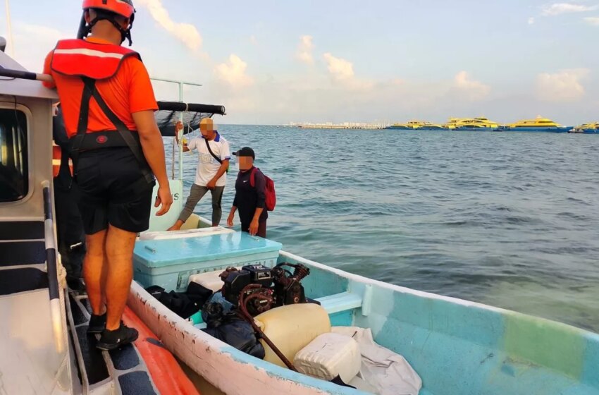  Secretaría de Marina y Conapesca detienen embarcación por pesca furtiva en Isla Contoy