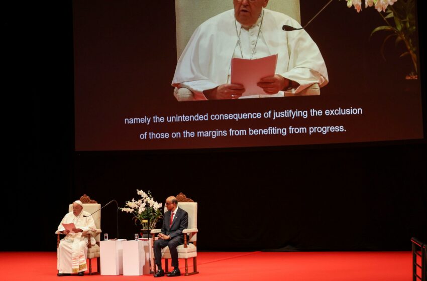  El papa alerta en Singapur de que las «guerras sangrientas» amenazan el «orden internacional»