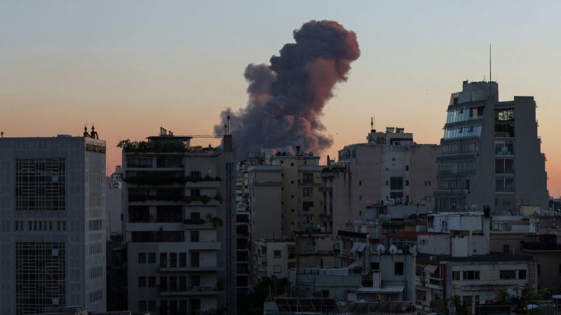  Israel dice que atacó el «cuartel general central» de Hezbollah en Beirut, el objetivo era un alto líder del grupo