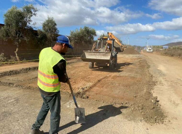  Avanza 50% pavimentación en tramo de Ruta del Vino – Tijuana Informativo