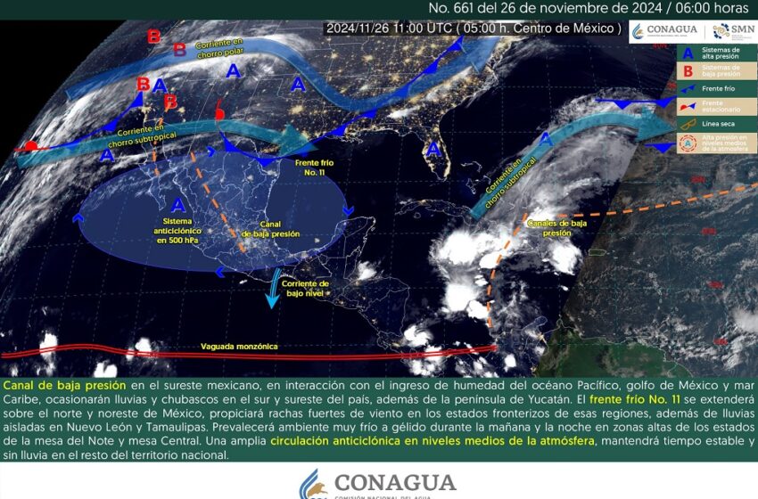  El frente frío No. 11 se extenderá sobre el norte y noreste de México – Esfera Noticias