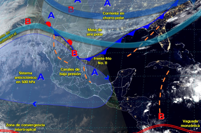  Frente frío No. 11 recorrerá el norte y noreste de México – El Momento