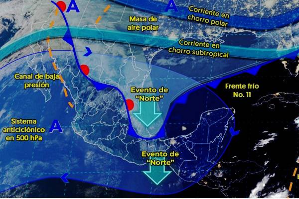  Aguas con el frío, bancos de niebla y lluvias por masa polar – RegeneraciónMX