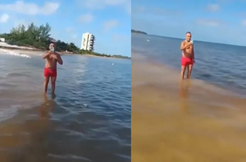  'Es mi mar'; turista italiano corre a pescador mexicano de la playa – Netnoticias.mx