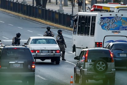 Militares en Caracas, el 4 de enero de 2025. 