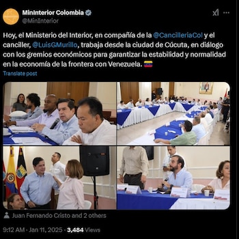 El Gobierno nacional Colombia trabaja