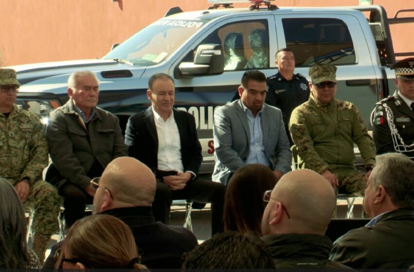  Recibe policía de municipios de la sierra de Sonora patrullas y equipamiento de seguridad