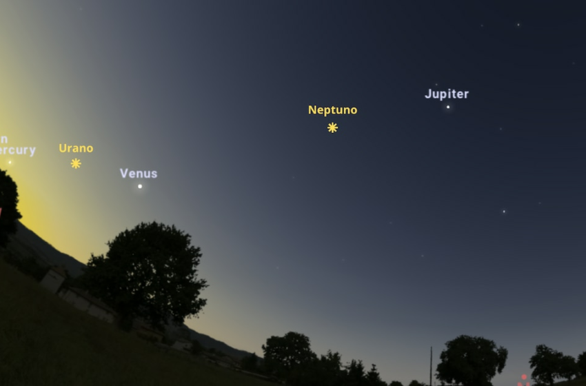  ¿Cómo se podrá ver la ‘alineación de planetas’ ya qué hora será más fácil observar el fenómeno astronómico?