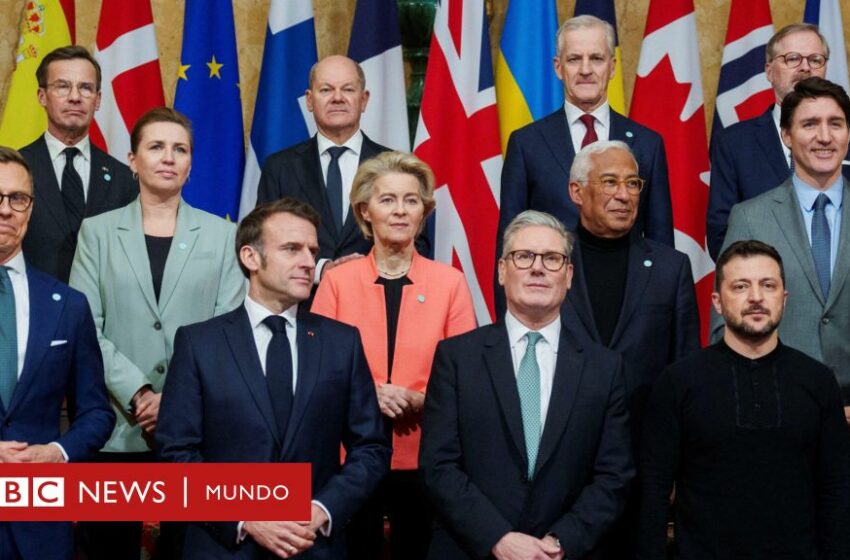  Cómo el nuevo plan de Europa para garantizar la paz en Ucrania puede influir en Trump