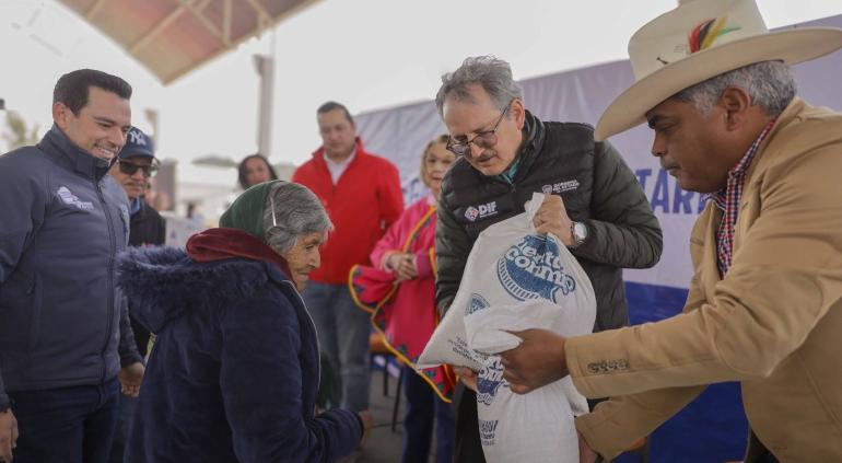  Entregó Estado 17 toneladas de alimento a comunidades de Ocampo