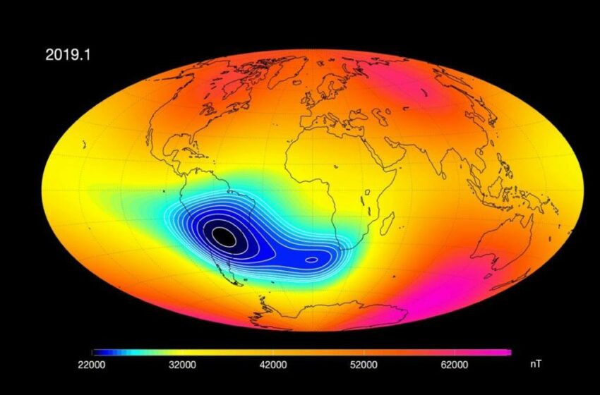 La NASA está observando una enorme y creciente anomalía en el campo magnético de la Tierra
